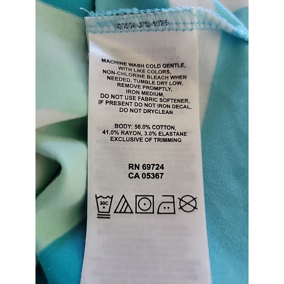 Columbia PFG Omni Wick Blue Striped Maxi Tank Dress Women's Large Stretch - Picture 11 of 11